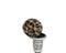 Festive Furry Delight: 4.5-Inch Christmas Fuzzy Animal Print Ornament Ball-(133099)